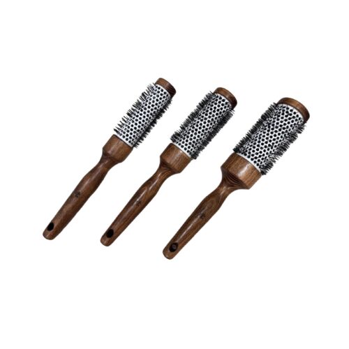 Wooden Round Blow-Dry Brushes